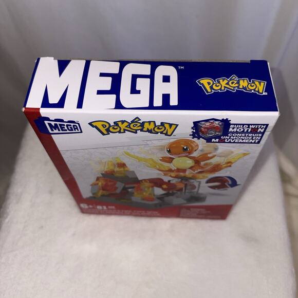 Mega Construx Pokemon Charmander's Fire-Type Spin Building Kit 81 pc NEW - Picture 2 of 7